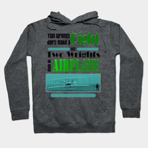 Two Wrongs Don't Make A Right Hoodie by LoneWolfMuskoka